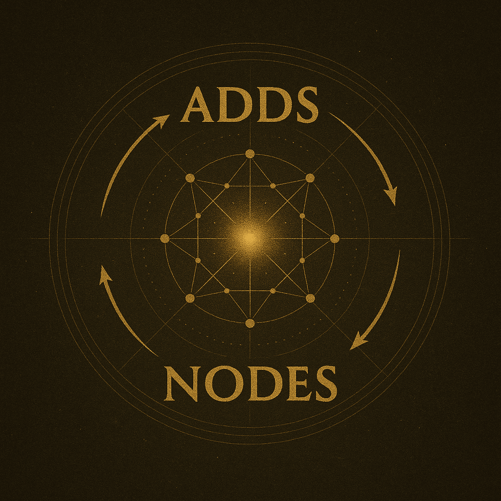 Sparse to dense network as more nodes post Signals